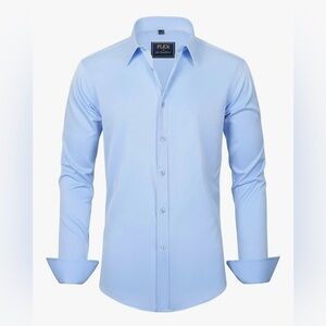 Men's Light Blue Dress Shirt Size XL